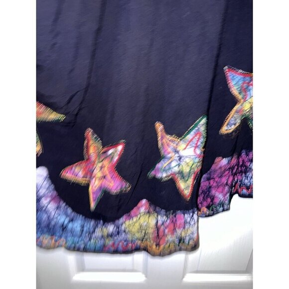 NWT SHORELINE Sleeveless Midi Navy Rayon Long Sundress Casual Summer Dress OSFM - Picture 11 of 16